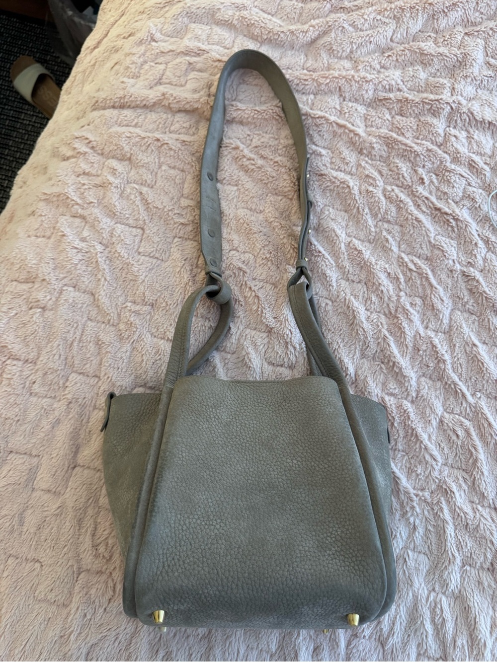 Songmont Gray Bucket Shoulder Bag - Picture 2 of 14